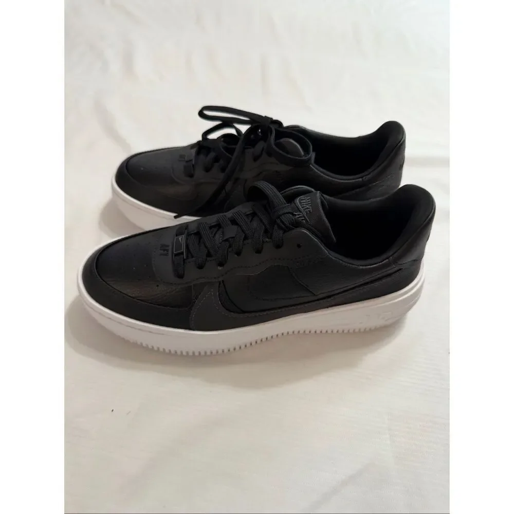 Nike Air Force One 1 I AF1 Platform Low Black Anthracite White DJ9946 001 Size 9